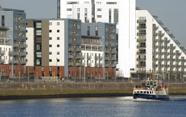 A river trip on it's way to Pacific Quay